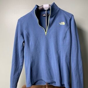 The North Face Blue Quarter-Zip Fleece Top